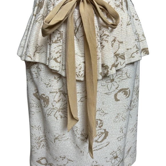 Moulinette Soeurs Cream and Gold Midi Dress - Picture 4 of 9